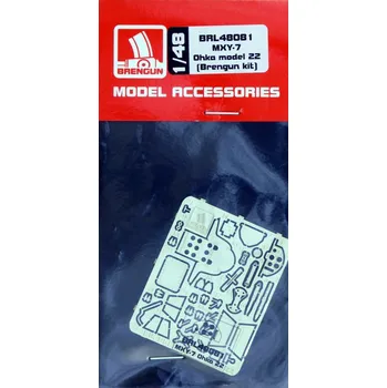 Plastikový model Brengun 1/48 Yokosuka MXY7 OHKA Model 22 - PE set (BRENG.)