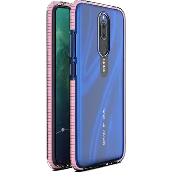 Pouzdro na mobilní telefon Spring Case TPU pouzdro pro Xiaomi RedMi 8A / RedMi 8 clear / light pink