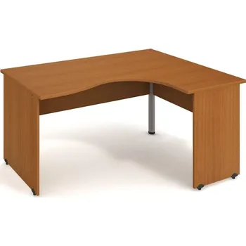 Kancelářský vozík HOBIS kancelářský stůl pracovní tvarový, ergo levý - GE 2005 L, třešeň + doprava zdarma