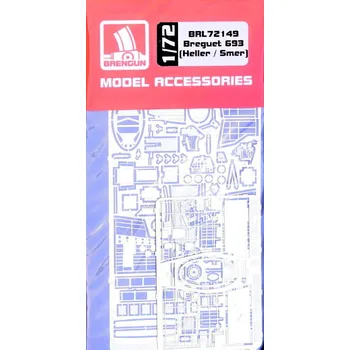 Plastikový model Brengun 1/72 Breguet 693 - detail PE set (HELL/SMER)