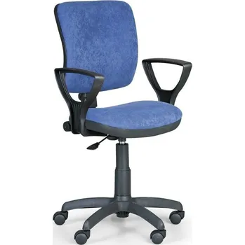 Kovo Praktik Kancelářská židle MILANO II s područkami, modrá + doprava zdarma