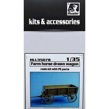 Plastikový model Hauler 1/35 Farm horse drawn wagon (resin kit)