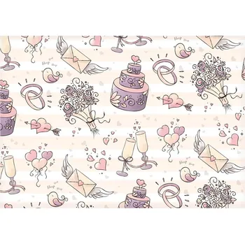 Balící papír Balící papír S040 100x70 LUX svatební