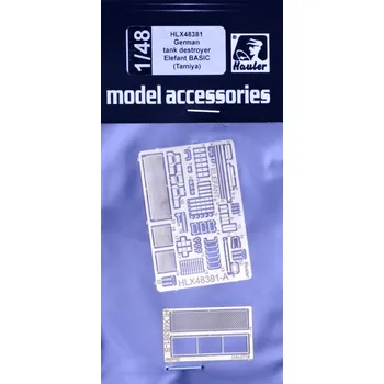 Plastikový model Hauler 1/48 SdKfz.184 Elefant BASIC - detail PE set (TAM)