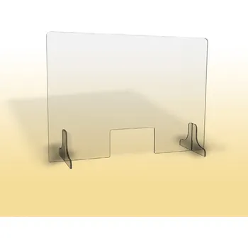 Jídelní stůl Ochranná přepážka / clona na stůl, 90 x 90 cm, vysoký otvor