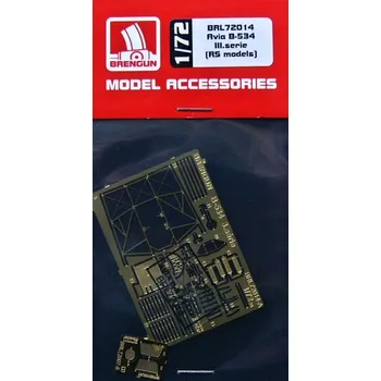 Plastikový model Brengun 1/72 Avia B-534 III.serie PE set (RSMOD)