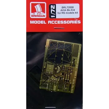 Plastikový model Brengun 1/72 PE set for Avia Bk-534 (RSMOD)