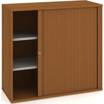 Kancelářský vozík HOBIS kancelářská policová skříň - SZ 3 120 01 P, zámek Huwill, roleta pravá, třešeň + doprava zdarma