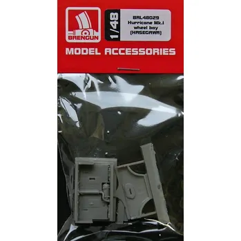 Plastikový model Brengun 1/48 Hurricane Mk.I wheel bay set (HAS)
