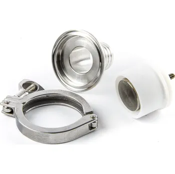Příslušenství k čerpadlu Nerezový hadičník s přírubou a zpětným ventilem pro pneumatické dávkovače kapalin