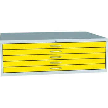 Kartotéka výkresová skříň A0, žlutá + doprava zdarma