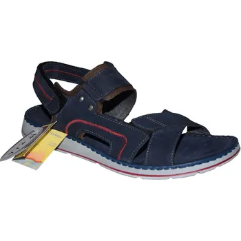 Pánské polobotky WALK pánské sandály 022 42880. Barva: modrá, Velikost: 45