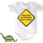 Kojenecké body Moje máma má větší prsa - 62-68