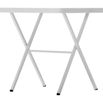 Jídelní stůl ZOWN Zahradní skládací čtvercový stůl BISTROT 70 - bílý SP-BT009X001A-WH