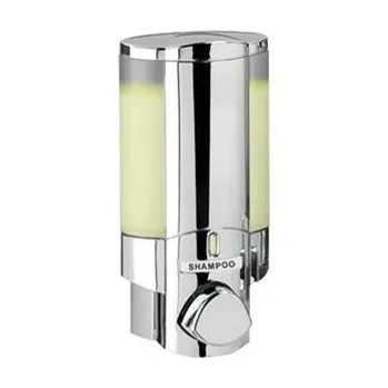 Dávkovač mýdla VECTOR Dávkovač šampónu Aviva 36144, lesklý chrom/čirá DA_36144