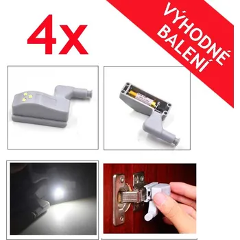 Noční světlo Deminas Kvalitní světlo do skříně - 4 ks