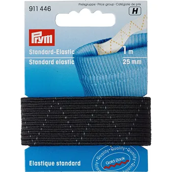 Galanterie guma černá 25mm - 1m