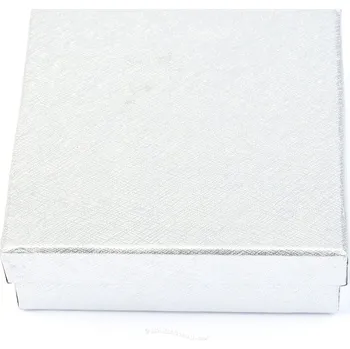 Dárková krabička Dárková krabička stříbrná 8 x 8cm