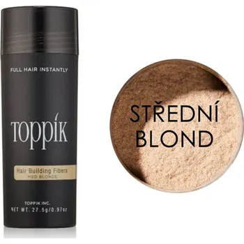 Toppik vlákna k zahuštění vlasů 27,5g odstín střední blond