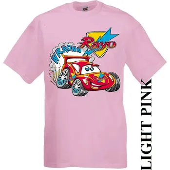 Chlapecké tričko detske-levne-bavlnene-tricko-potisk-auto Barva: Pink - růžová, velikost: 116