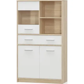 Komoda Casarredo Vysoká komoda TIPS 1V2D1S dub sonoma/bílá mat