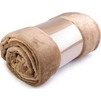 deka Deka Coral Fleece - 150x200 cm měkká - 32 hnědá písková