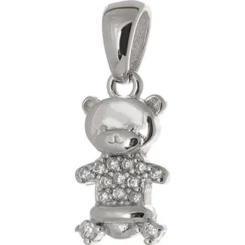 Šperk Dětský stříbrný přívěšek medvídek SVLP0401XH2BI00