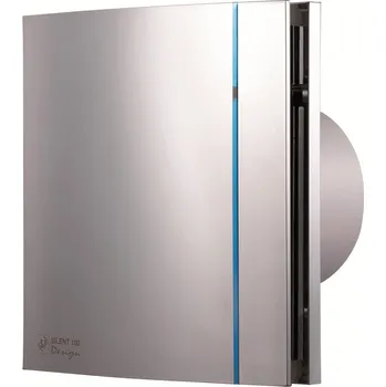 Domácí ventilátor Soler & Palau SILENT 100 CRZ DESIGN Silver 3C tichý axiální ventilátor s časovým doběhem