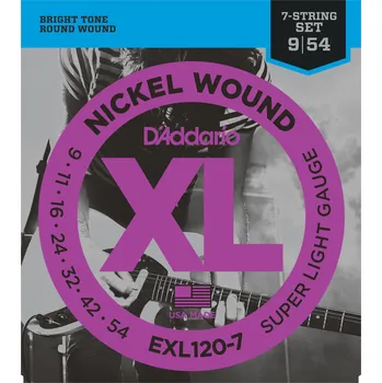 Struna pro hudební nástroj D'Addario EXL120-7 Struny pro elektrickou kytaru