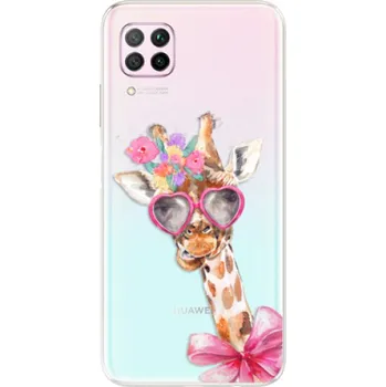 Pouzdro na mobilní telefon Odolné silikonové pouzdro iSaprio - Lady Giraffe - Huawei P40 Lite