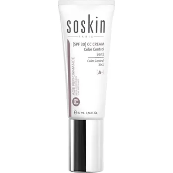 Soskin CC Cream Color Control 3v1 SPF30 20 ml