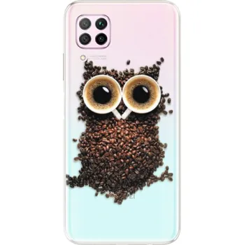 Pouzdro na mobilní telefon Odolné silikonové pouzdro iSaprio - Owl And Coffee - Huawei P40 Lite