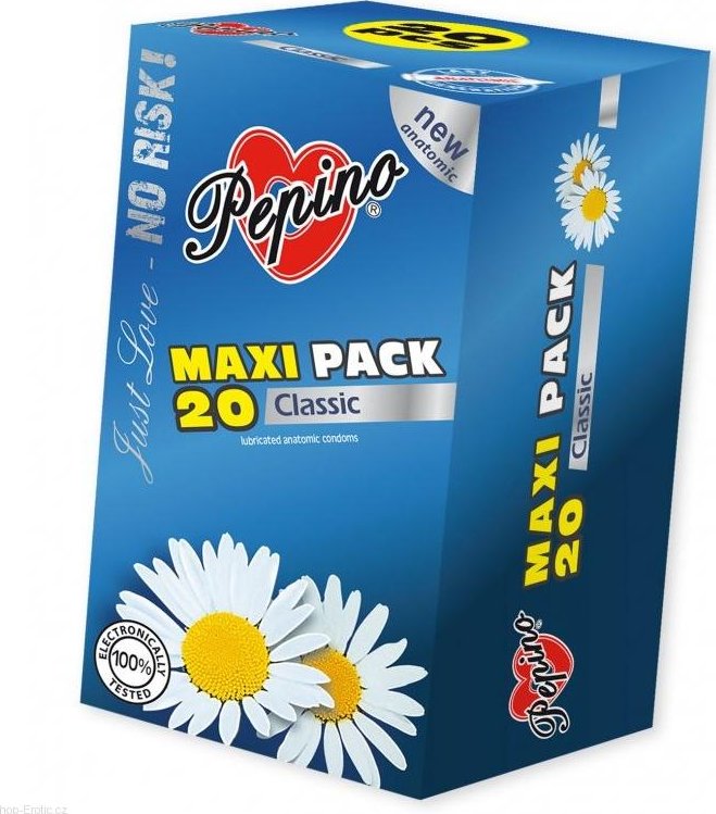 Kondomy Pepino Classic MAXI Pack 20 ks