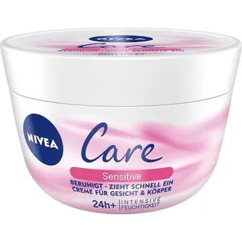NIVEA KRÉM CARE SENSITIV NA OBLIČEJ A TĚLO 200ml NĚMECKO!