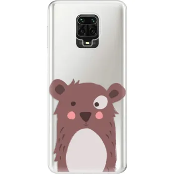 Pouzdro na mobilní telefon Odolné silikonové pouzdro iSaprio - Brown Bear - Xiaomi Redmi Note 9 Pro / Note 9S