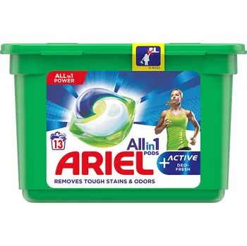 Kapsle na praní Ariel Allin1 Pods + Active kapsle 13 ks