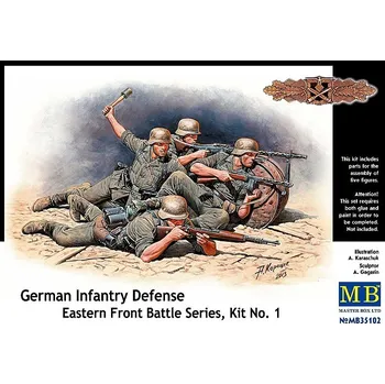 Plastikový model Master Box 1/35 German Infantry Defense 'Eastern Front' No.1