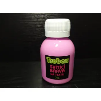 Speciální výtvarná barva Svítící barva na textil - fialová 70g