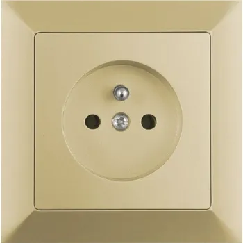 Stavebniny Timex Zásuvka OPUS premium šampaň - kompletní