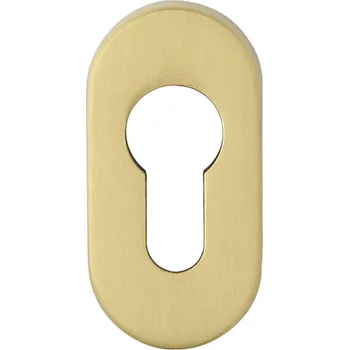 Interiérové dveře DOMINO Štítek přídavný oválný 0006 na zatlačení sada PZ, M2, rozeta PZ