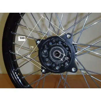 Kolo pro motocykl Sohoo Ráfek přední na pitbike, dirtbike - kolo 14´´ Typ2