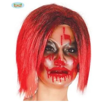 Karnevalová maska Maska plast průhledná horor - žena - Hallowen