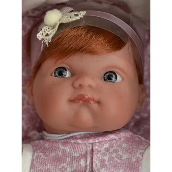 Panenka Realistická panenka - miminko- holčička Zrzečka v tašce - z kolekce Mufly od Antonio Juan (Mufly capazo)