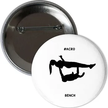 Odznáček s potiskem Acro placka bench