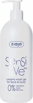 Sprchový gel Ziaja Sensitive Skin krémový mycí gel pro citlivou pokožku 400 ml