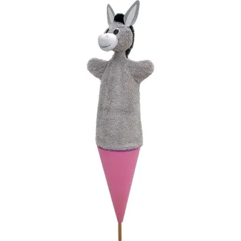 maňásek Maňásek v kornoutu 3v1 - "Osel" (58 cm)