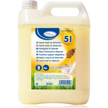 Mýdlo NEPOSÍLÁME - Tekuté mýdlo do dávkovače "Mléko & Med" 5 litrů [1 ks] (60400) Pouze osobní odběr nebo rozvoz Náchod a okolí do 12-ti km