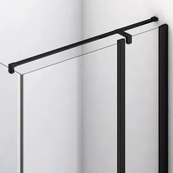 RONAL Stabilizační vzpěra, lze zkrátit na míru, zeď-sklo+T-kus, délka 1600 mm SMGTS.06.1600