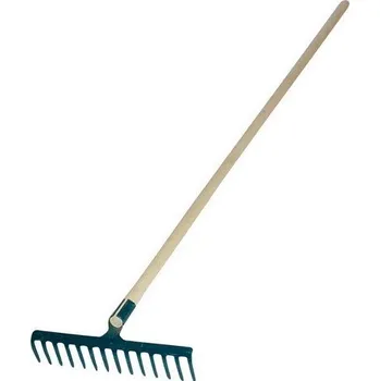 J.A.D. Tools 5482 Železné hrábě s násadou 150 cm, 12 zubů