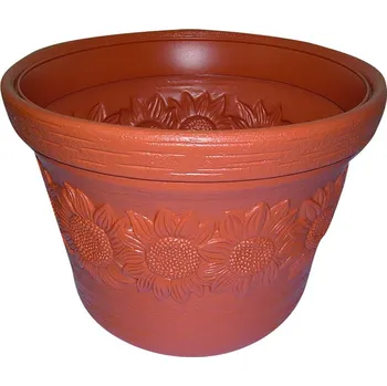 květináč "SUNNY", DBSU 35, cihlový, průměr 350 mm